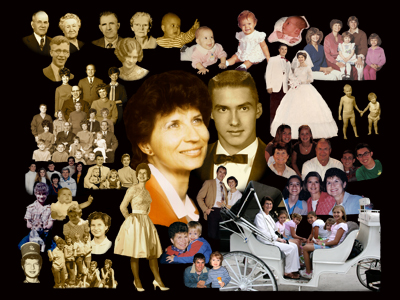Example of frameable art by Family History Preserved